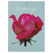 rode roos Thunder_Cove Klembord (Achterkant)