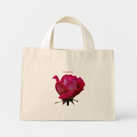 Rode roos Thunder_Cove Mini Tote Bag (Voorkant)