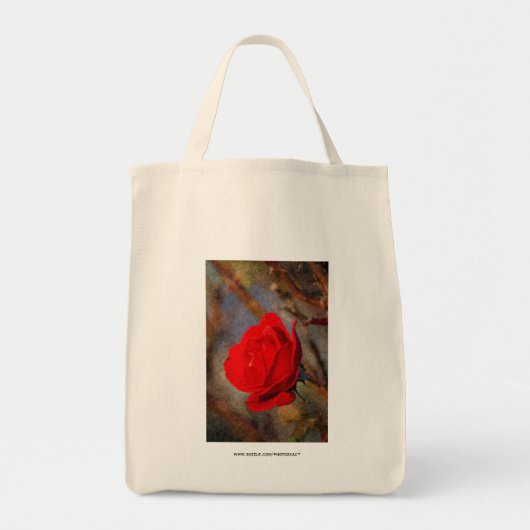 Rode Roos Tote Bag (Voorkant)
