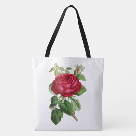 Rode Roos Tote Bag (Voorkant)