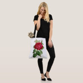 Rode Roos Tote Bag (Op model)