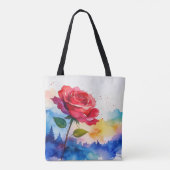 RODE ROOS TOTE BAG (Achterkant)