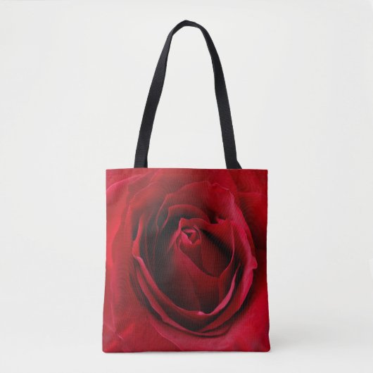 rode roos tote bag (Voorkant)