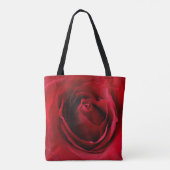 rode roos tote bag (Achterkant)