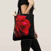 Rode roos tote bag (Dichtbij)