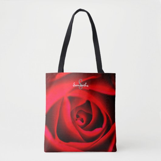 Rode Roos Tote tas (Voorkant)