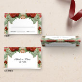  Rode Roos Trouwmaaltijd Keuze Plaats Kaart Plaatskaartje