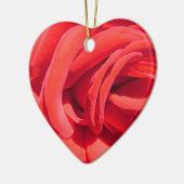 Rode roos valentijn ornament. keramisch ornament (Links)