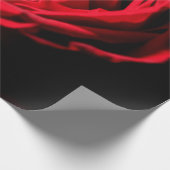 Rode roos valentine day closeup macrodesign, roman cadeaupapier (Hoek)