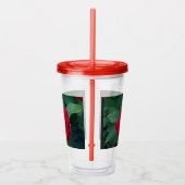 Rode Roos Van dichtbij Acryl Drinkbeker (Rechts)