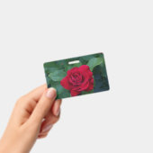 Rode Roos van dichtbij Badge (Handheld)