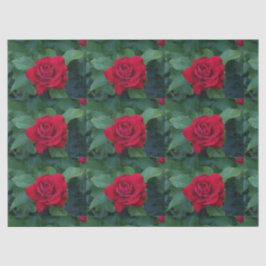 Rode Roos Van dichtbij Tissuepapier