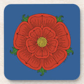 Rode Roos van Lancaster Bier Onderzetter (Voorkant)