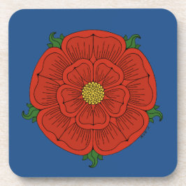 Rode Roos van Lancaster Bier Onderzetter