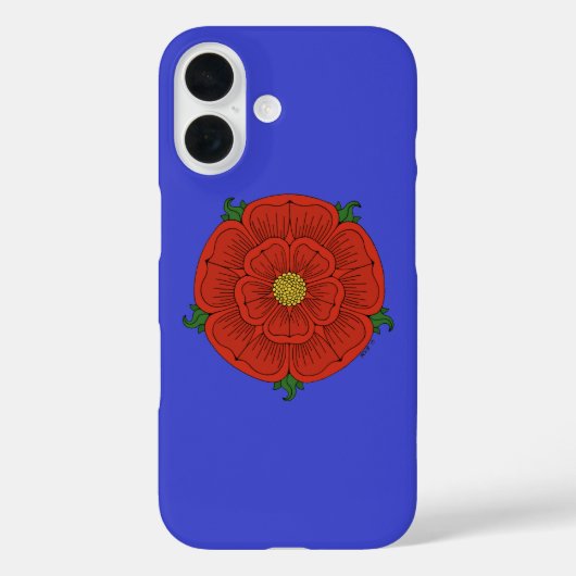 Rode Roos van Lancaster Case-Mate iPhone Case (Achterkant)