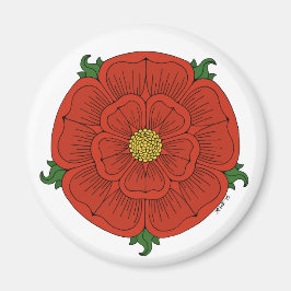 Rode Roos van Lancaster Magneet