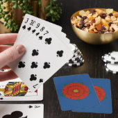 Rode Roos van Lancaster Pokerkaarten (Insitu)
