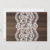 Rode roos verrassing bruid-doucheuitnodiging kaart (Achterkant)