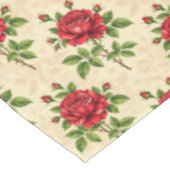 Rode roos vintage patroon tafelkleed (Gekanteld)