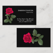 Rode roos visitekaartje (Voorkant / Achterkant)