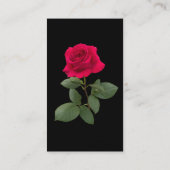 Rode roos visitekaartje (Achterkant)