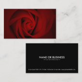 rode roos visitekaartje (Voorkant / Achterkant)