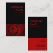 rode roos visitekaartje (Voorkant / Achterkant)