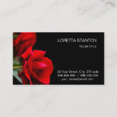 Rode roos visitekaartje (Voorkant)