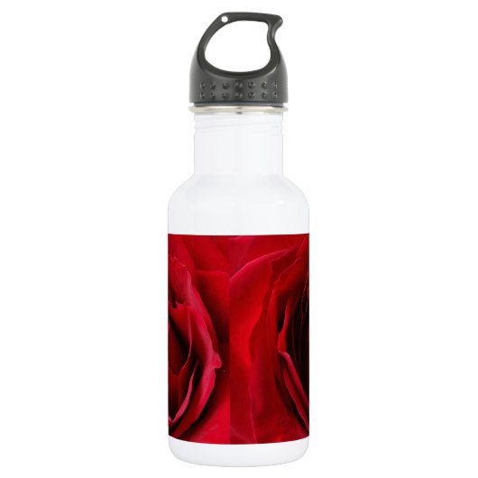 rode roos waterfles  (Voorkant)