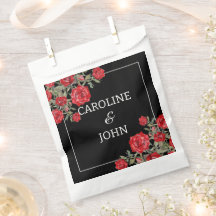 Rode Roos Waterverf Bloemen Huwelijk