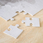 Rode Roos Waterverf Kunst op Witte Achtergrond Legpuzzel (Zijkant)
