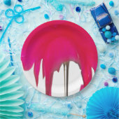 Rode Roos Witte Lucht Papieren Bordjes (Feest)