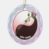 Rode Roos yin yang decoratie (Links)