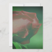 Rode Roosknop Bloemen Bruiloft Save The Date (Achterkant)