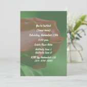 Rode Roosknop Bloemfeest Kaart (Staand voorkant)