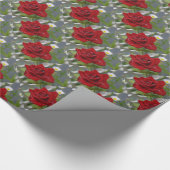 Rode Roosknop Cadeaupapier (Hoek)