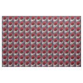 Rode Roosknoppen Plezier, Stof (Yard (91,4 cm))