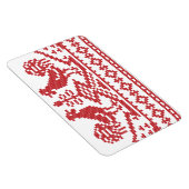 Rode Roosters kruisen het Russische Patroon Magneet (Rechterzijde)