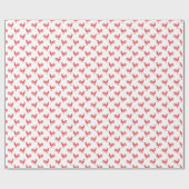 Rode Roosters naadloos patroon Cadeaupapier (Vlak)