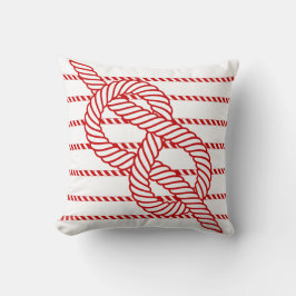 Rode Rope Nautical Pillow Kussen