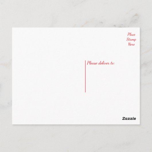 Rode Rose Bloem Blank Bloemen Zwart Briefkaart (Achterkant)