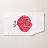 Rode Rose Bloem Bloemen Rode Rood Rose Handdoek (Handdoek)