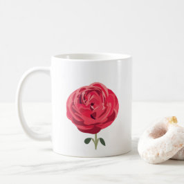 Rode Rose Bloem Bloemen Rode Rood Rose Koffiemok