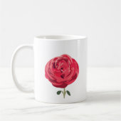 Rode Rose Bloem Bloemen Rode Rood Rose Koffiemok (Links)