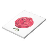 Rode Rose Bloem Bloemen Rode Rood Rose Notitieblok (Linkerzijde)