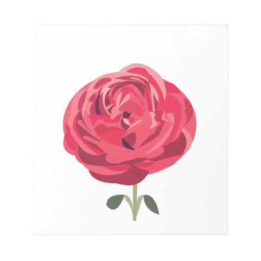 Rode Rose Bloem Bloemen Rode Rood Rose Notitieblok (Voorkant)