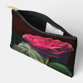 Rode Rose Bloem Groen Zwart Art Bloemen Bloemen Etui (Open)
