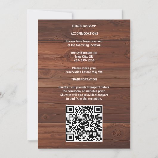 Rode Rose Bourgondië Rustieke Herfst Tuin Huwelijk Kaart (Achterkant)