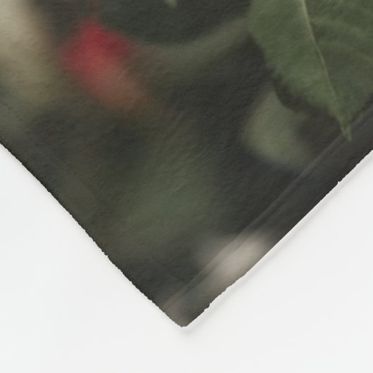 Rode Rose Fleece Deken, klein (Hoek)