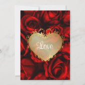 Rode Rose Floral Vrijgezellenfeest Kaart (Achterkant)